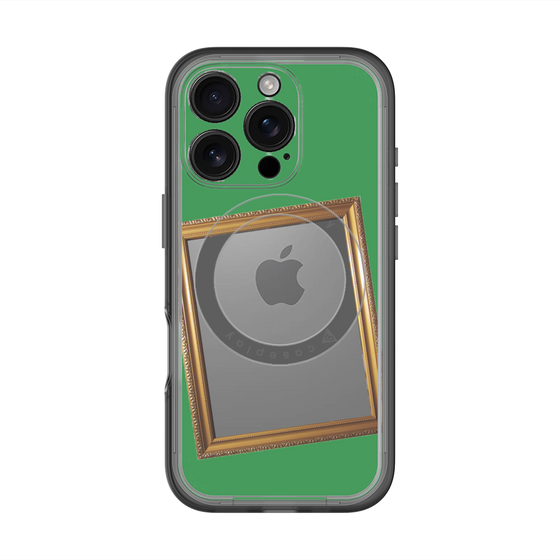 スリムプロテクションプレミアムケース with MagSafe［ Photo Frame - Green ］