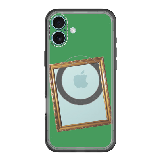 スリムプロテクションプレミアムケース with MagSafe［ Photo Frame - Green ］