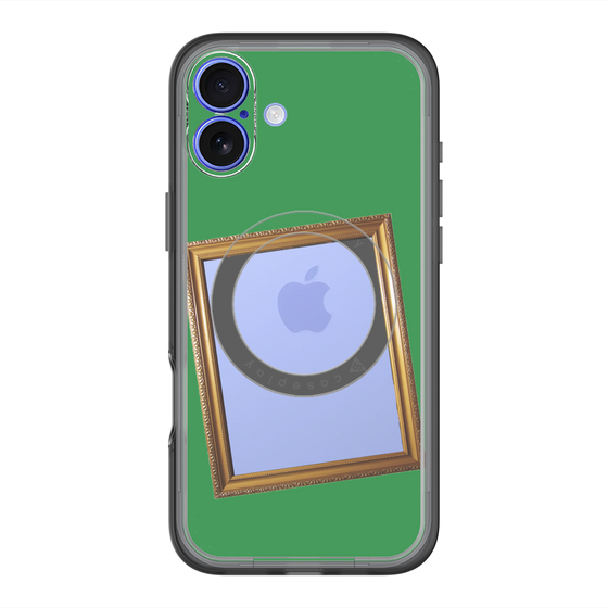 スリムプロテクションプレミアムケース with MagSafe［ Photo Frame - Green ］