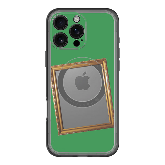 スリムプロテクションプレミアムケース with MagSafe［ Photo Frame - Green ］