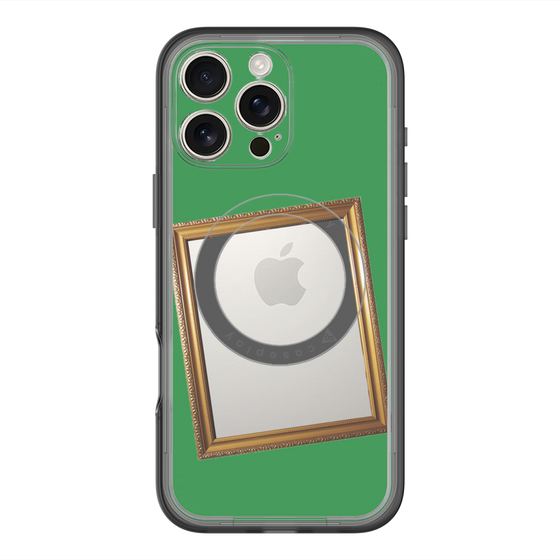 スリムプロテクションプレミアムケース with MagSafe［ Photo Frame - Green ］