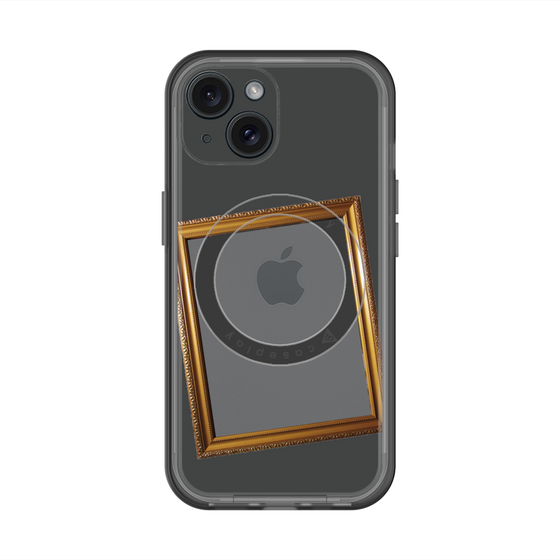 スリムプロテクションプレミアムケース with MagSafe［ Photo Frame - Gray ］