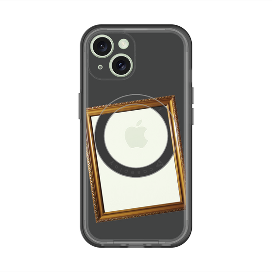 スリムプロテクションプレミアムケース with MagSafe［ Photo Frame - Gray ］