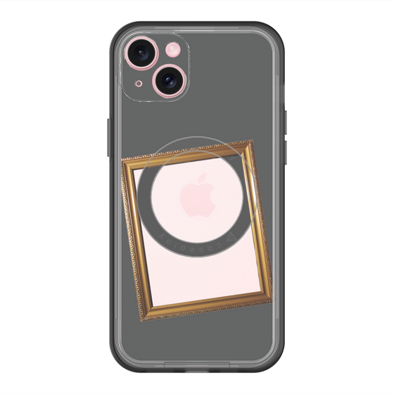 スリムプロテクションプレミアムケース with MagSafe［ Photo Frame - Gray ］