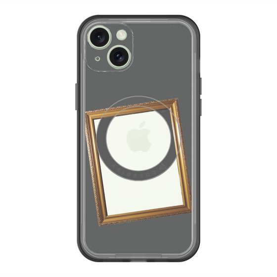 スリムプロテクションプレミアムケース with MagSafe［ Photo Frame - Gray ］