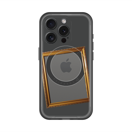 スリムプロテクションプレミアムケース with MagSafe［ Photo Frame - Gray ］