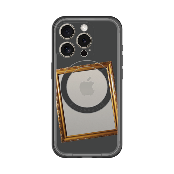 スリムプロテクションプレミアムケース with MagSafe［ Photo Frame - Gray ］