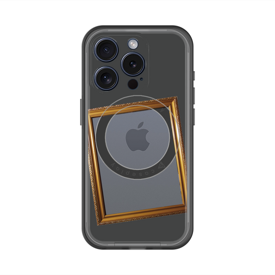 スリムプロテクションプレミアムケース with MagSafe［ Photo Frame - Gray ］