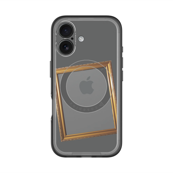 スリムプロテクションプレミアムケース with MagSafe［ Photo Frame - Gray ］