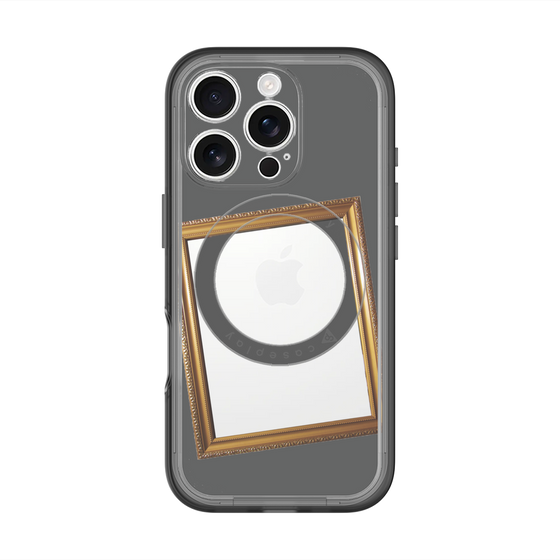 スリムプロテクションプレミアムケース with MagSafe［ Photo Frame - Gray ］
