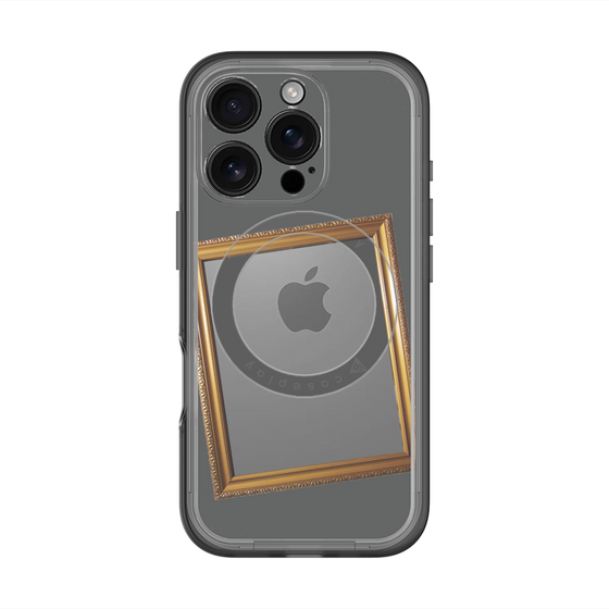 スリムプロテクションプレミアムケース with MagSafe［ Photo Frame - Gray ］