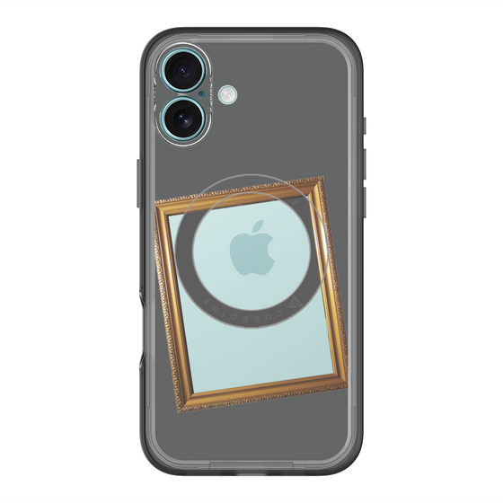 スリムプロテクションプレミアムケース with MagSafe［ Photo Frame - Gray ］