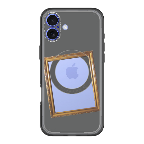 スリムプロテクションプレミアムケース with MagSafe［ Photo Frame - Gray ］
