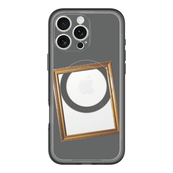 スリムプロテクションプレミアムケース with MagSafe［ Photo Frame - Gray ］