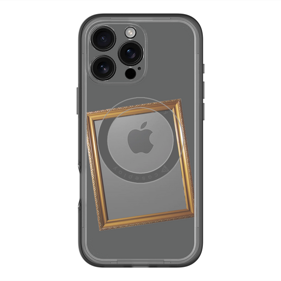 スリムプロテクションプレミアムケース with MagSafe［ Photo Frame - Gray ］