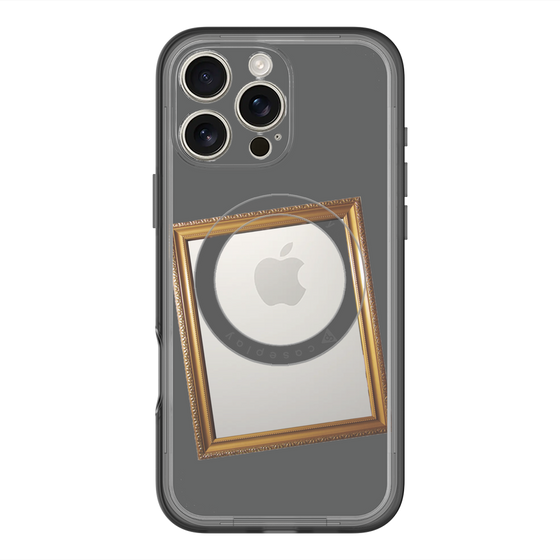 スリムプロテクションプレミアムケース with MagSafe［ Photo Frame - Gray ］