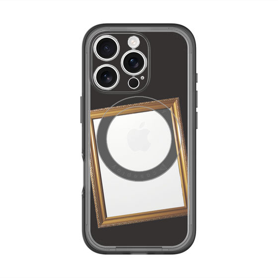 スリムプロテクションプレミアムケース with MagSafe［ Photo Frame - Black ］