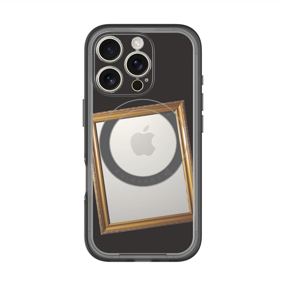 スリムプロテクションプレミアムケース with MagSafe［ Photo Frame - Black ］