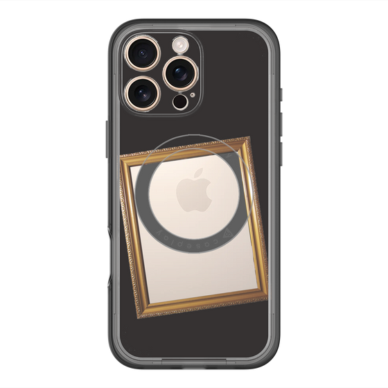 スリムプロテクションプレミアムケース with MagSafe［ Photo Frame - Black ］