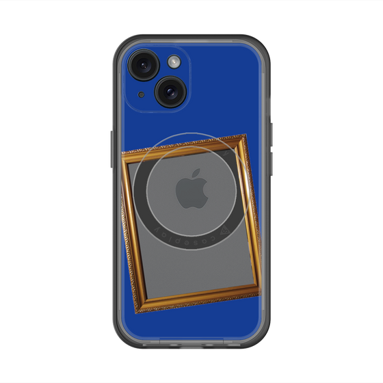 スリムプロテクションプレミアムケース with MagSafe［ Photo Frame - Blue ］