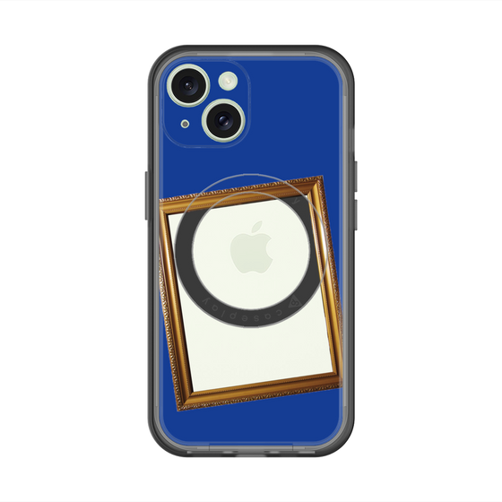 スリムプロテクションプレミアムケース with MagSafe［ Photo Frame - Blue ］