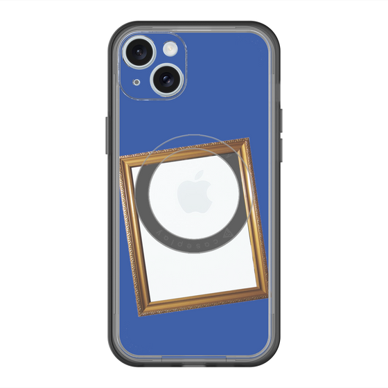 スリムプロテクションプレミアムケース with MagSafe［ Photo Frame - Blue ］