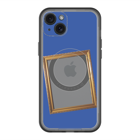 スリムプロテクションプレミアムケース with MagSafe［ Photo Frame - Blue ］