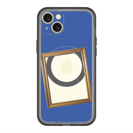 スリムプロテクションプレミアムケース with MagSafe［ Photo Frame - Blue ］