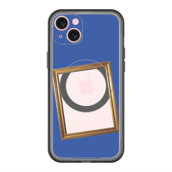 スリムプロテクションプレミアムケース with MagSafe［ Photo Frame - Blue ］