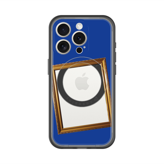 スリムプロテクションプレミアムケース with MagSafe［ Photo Frame - Blue ］