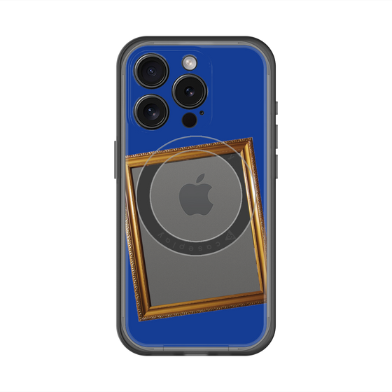 スリムプロテクションプレミアムケース with MagSafe［ Photo Frame - Blue ］