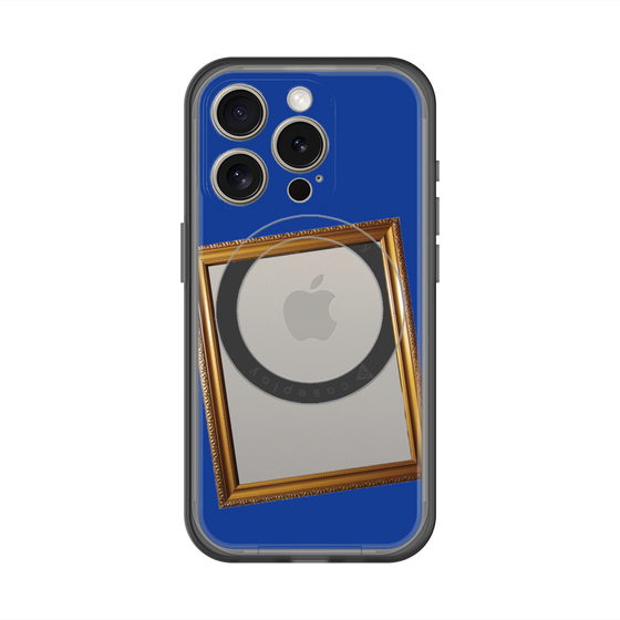 スリムプロテクションプレミアムケース with MagSafe［ Photo Frame - Blue ］