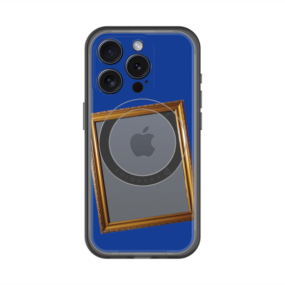 スリムプロテクションプレミアムケース with MagSafe［ Photo Frame - Blue ］