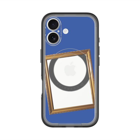 スリムプロテクションプレミアムケース with MagSafe［ Photo Frame - Blue ］