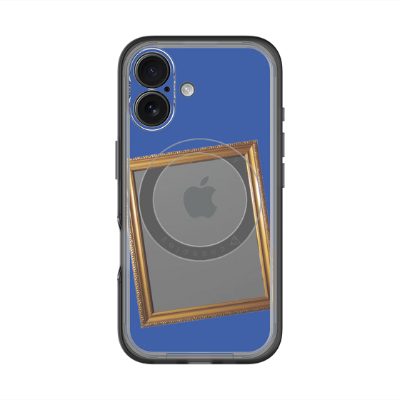 スリムプロテクションプレミアムケース with MagSafe［ Photo Frame - Blue ］
