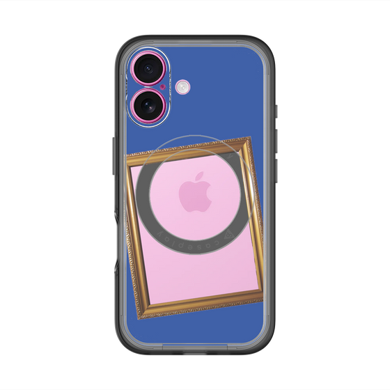スリムプロテクションプレミアムケース with MagSafe［ Photo Frame - Blue ］