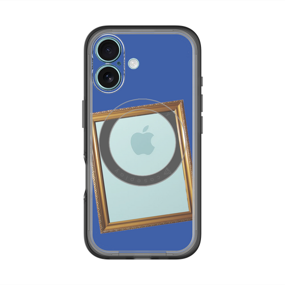 スリムプロテクションプレミアムケース with MagSafe［ Photo Frame - Blue ］