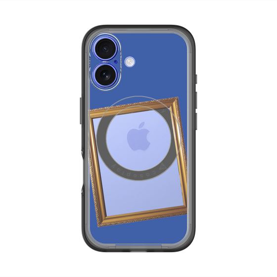 スリムプロテクションプレミアムケース with MagSafe［ Photo Frame - Blue ］