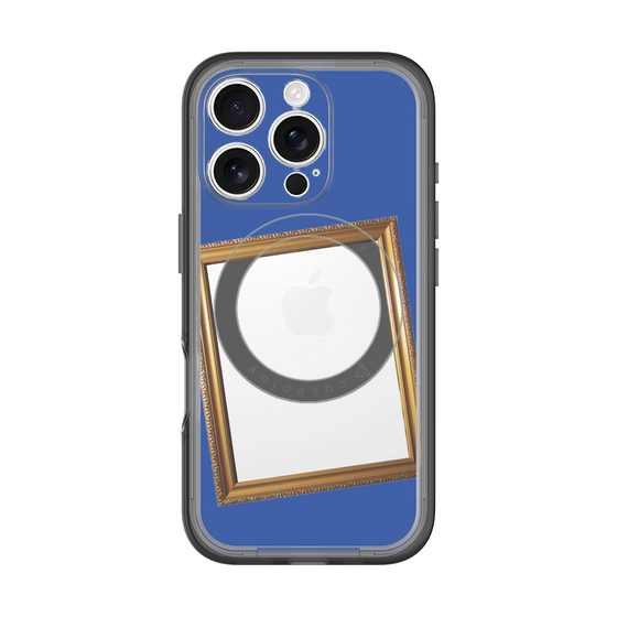 スリムプロテクションプレミアムケース with MagSafe［ Photo Frame - Blue ］