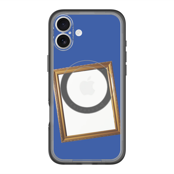 スリムプロテクションプレミアムケース with MagSafe［ Photo Frame - Blue ］
