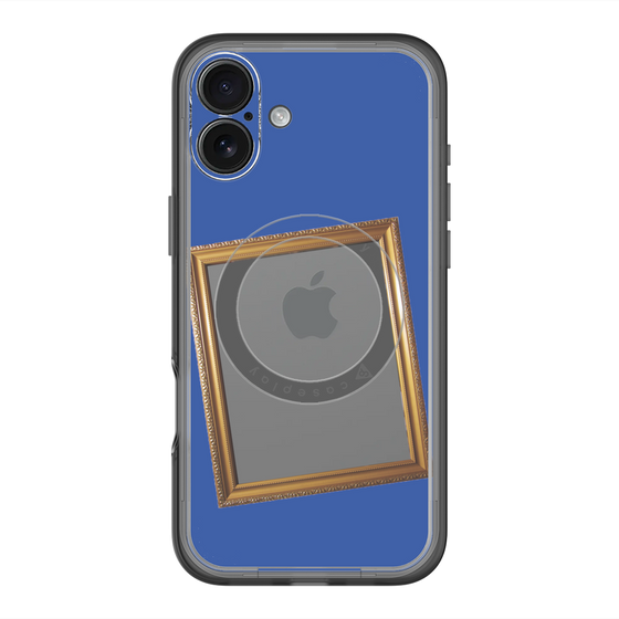 スリムプロテクションプレミアムケース with MagSafe［ Photo Frame - Blue ］
