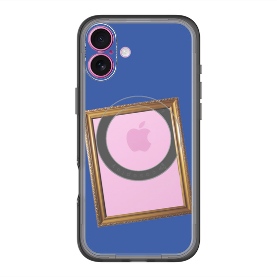 スリムプロテクションプレミアムケース with MagSafe［ Photo Frame - Blue ］