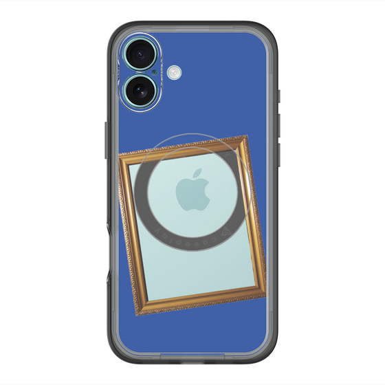 スリムプロテクションプレミアムケース with MagSafe［ Photo Frame - Blue ］