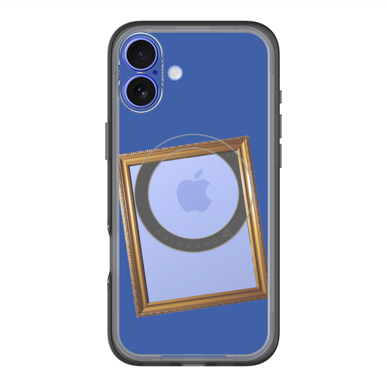 スリムプロテクションプレミアムケース with MagSafe［ Photo Frame - Blue ］