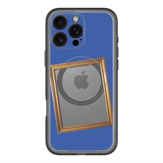 スリムプロテクションプレミアムケース with MagSafe［ Photo Frame - Blue ］
