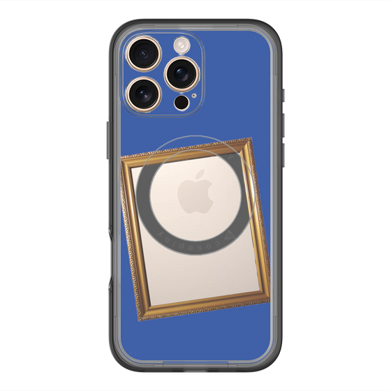 スリムプロテクションプレミアムケース with MagSafe［ Photo Frame - Blue ］