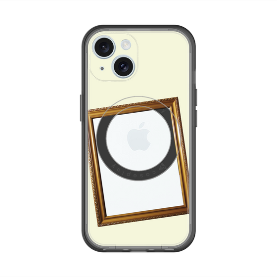 スリムプロテクションプレミアムケース with MagSafe［ Photo Frame - Ivory ］