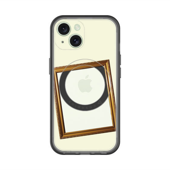 スリムプロテクションプレミアムケース with MagSafe［ Photo Frame - Ivory ］