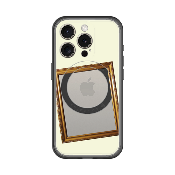 スリムプロテクションプレミアムケース with MagSafe［ Photo Frame - Ivory ］