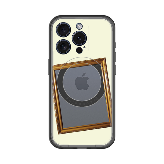 スリムプロテクションプレミアムケース with MagSafe［ Photo Frame - Ivory ］